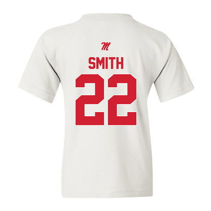 Ole Miss - NCAA Men's Basketball : Max Smith - Youth T-Shirt-1