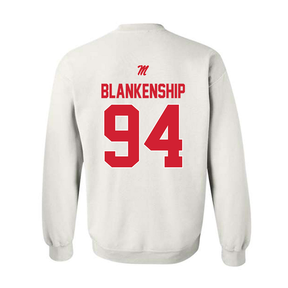 Ole Miss - NCAA Football : Caleb Blankenship - Crewneck Sweatshirt-1