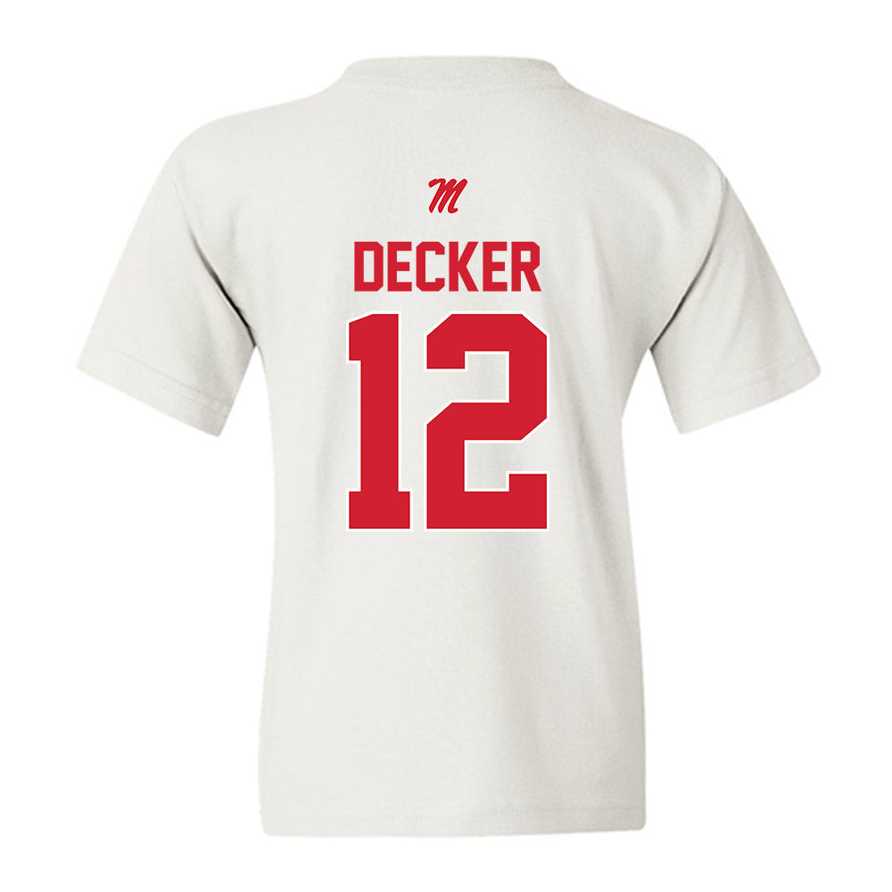 Ole Miss - NCAA Baseball : Dominic Decker - Youth T-Shirt-1