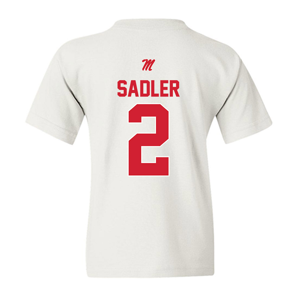 Ole Miss - NCAA Women's Basketball : Tameiya Sadler - Youth T-Shirt-1