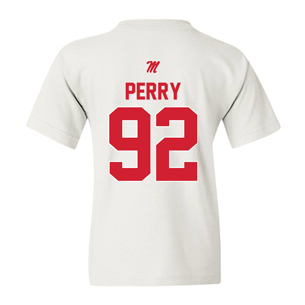 Ole Miss - NCAA Football : Rashard Perry - Youth T-Shirt-1