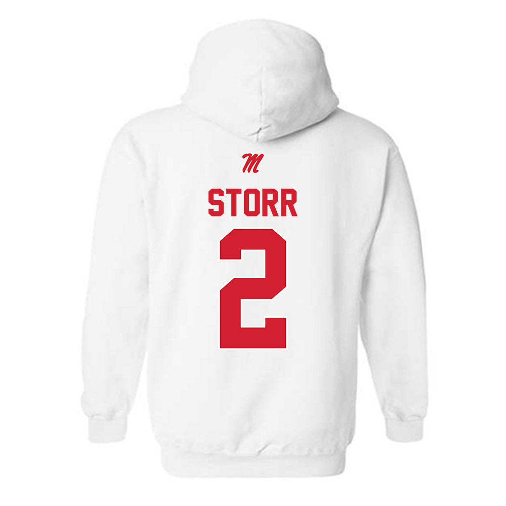 Ole Miss - NCAA Men's Basketball : AJ Storr - Hooded Sweatshirt-1