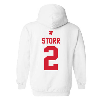 Ole Miss - NCAA Men's Basketball : AJ Storr - Hooded Sweatshirt-1
