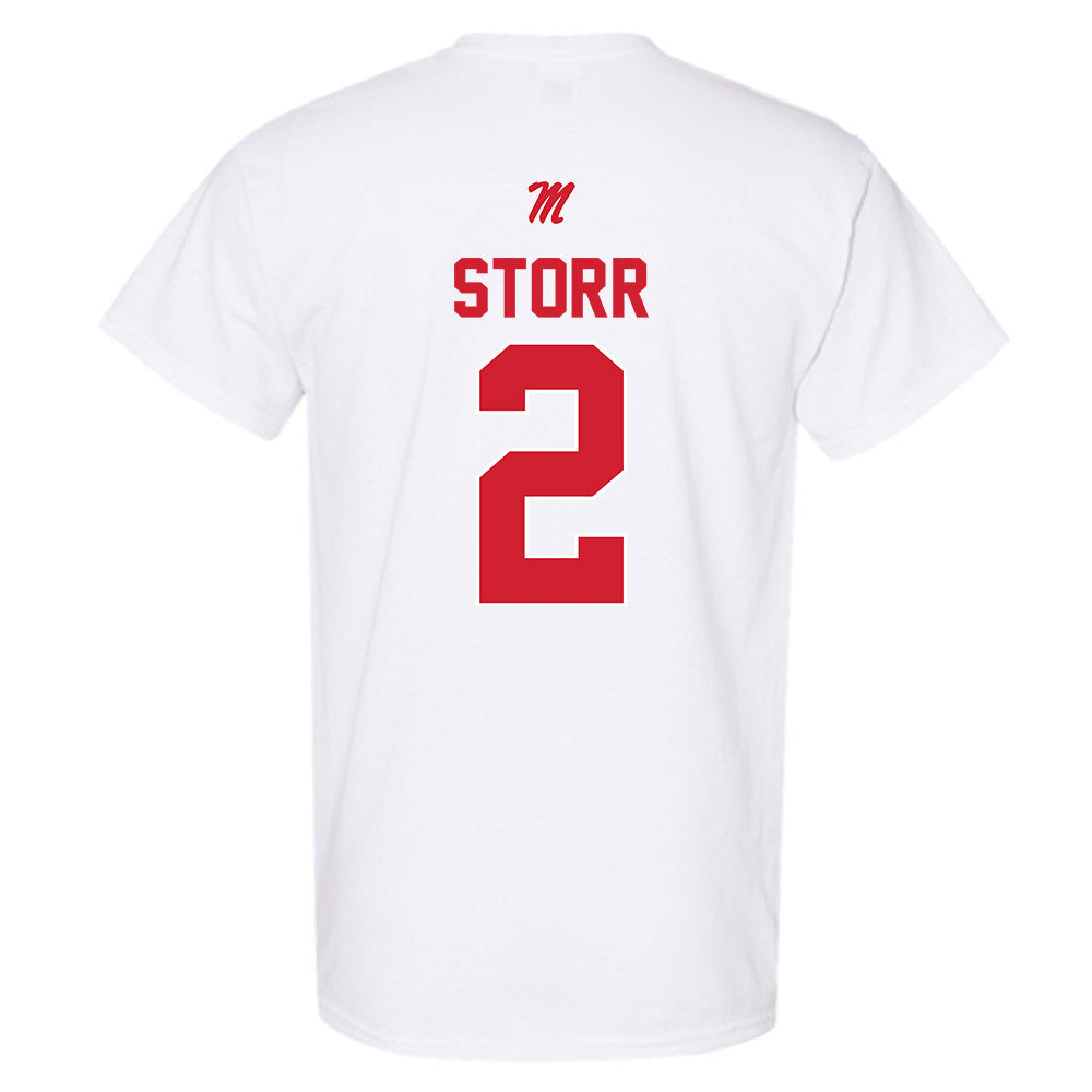Ole Miss - NCAA Men's Basketball : AJ Storr - T-Shirt-1