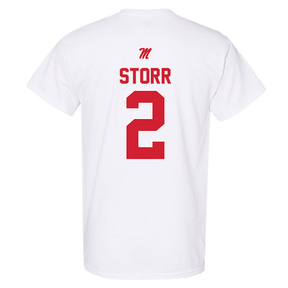 Ole Miss - NCAA Men's Basketball : AJ Storr - T-Shirt-1