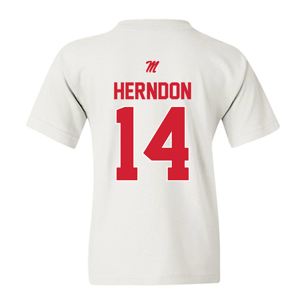 Ole Miss - NCAA Softball : Abby Herndon - Youth T-Shirt-1