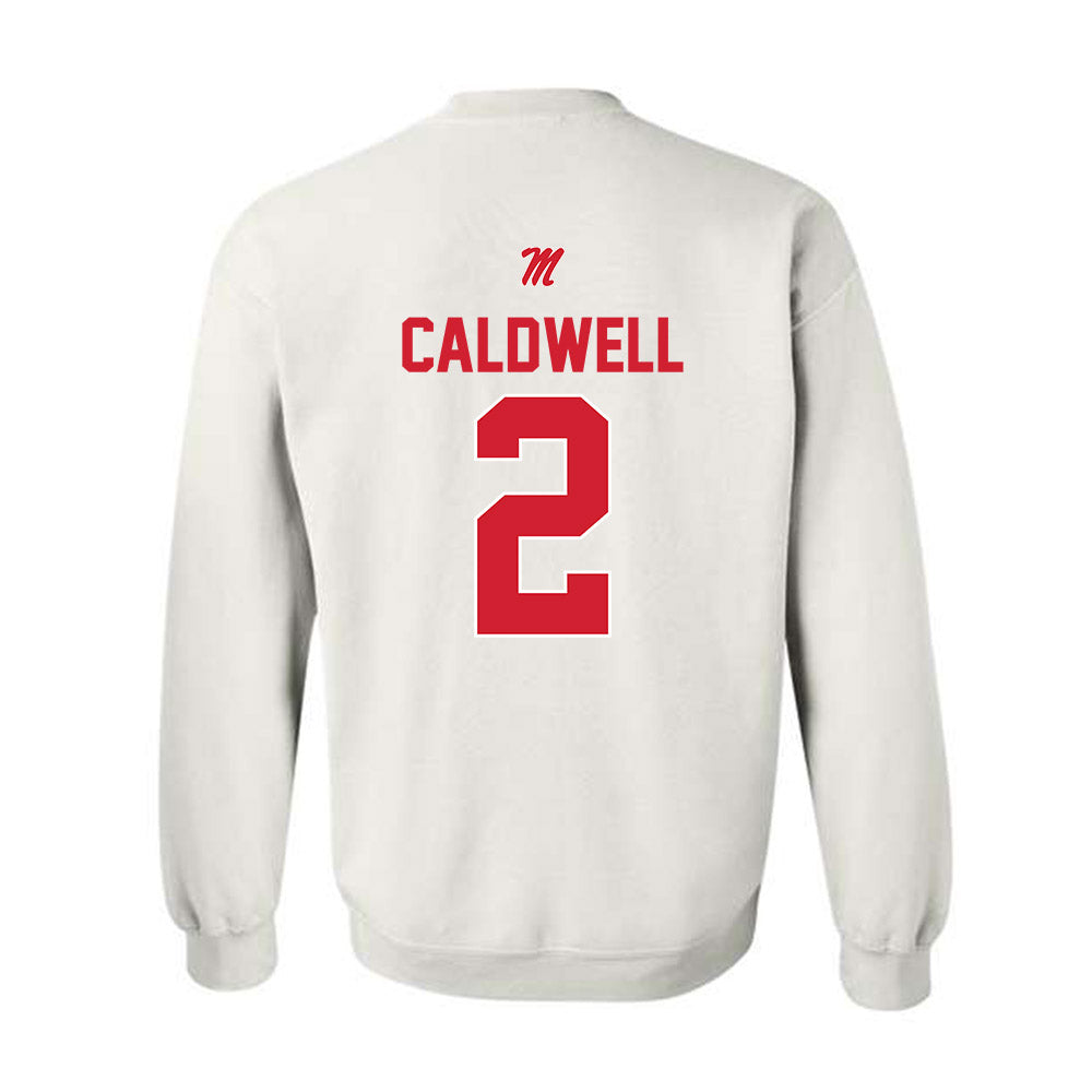 Ole Miss - NCAA Men's Basketball : TJ Caldwell - Crewneck Sweatshirt