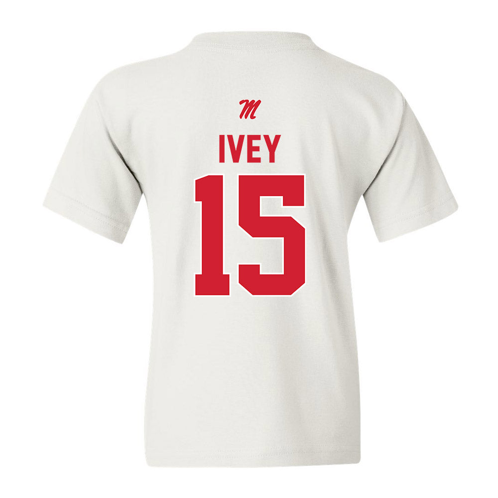 Ole Miss - NCAA Football : Jared Ivey - Youth T-Shirt