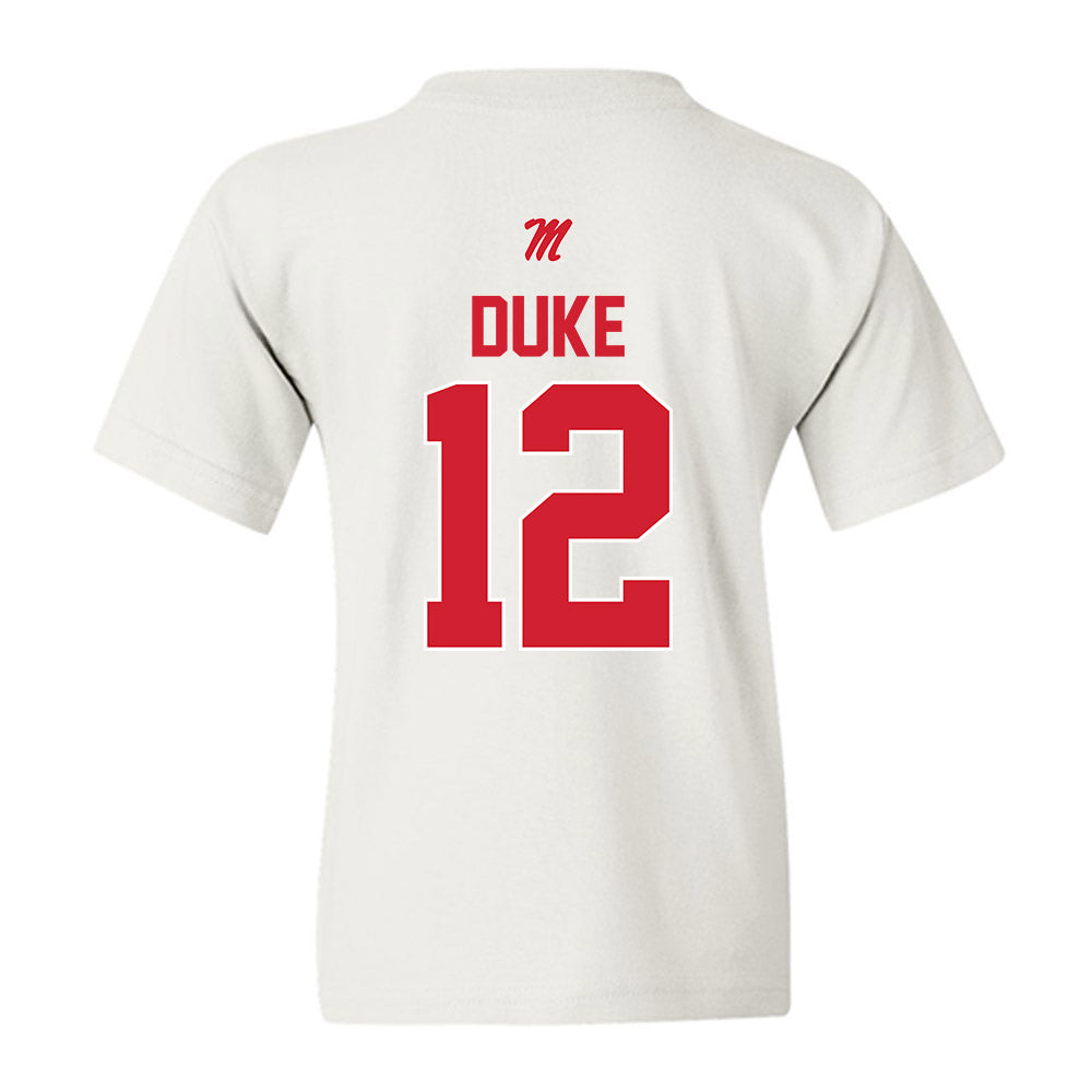 Ole Miss - NCAA Softball : Addison Duke - Youth T-Shirt-1