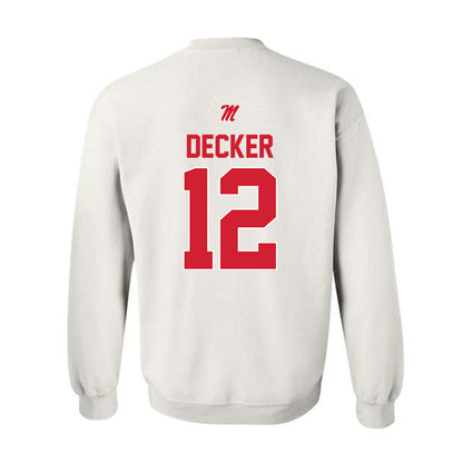 Ole Miss - NCAA Baseball : Dominic Decker - Crewneck Sweatshirt-1