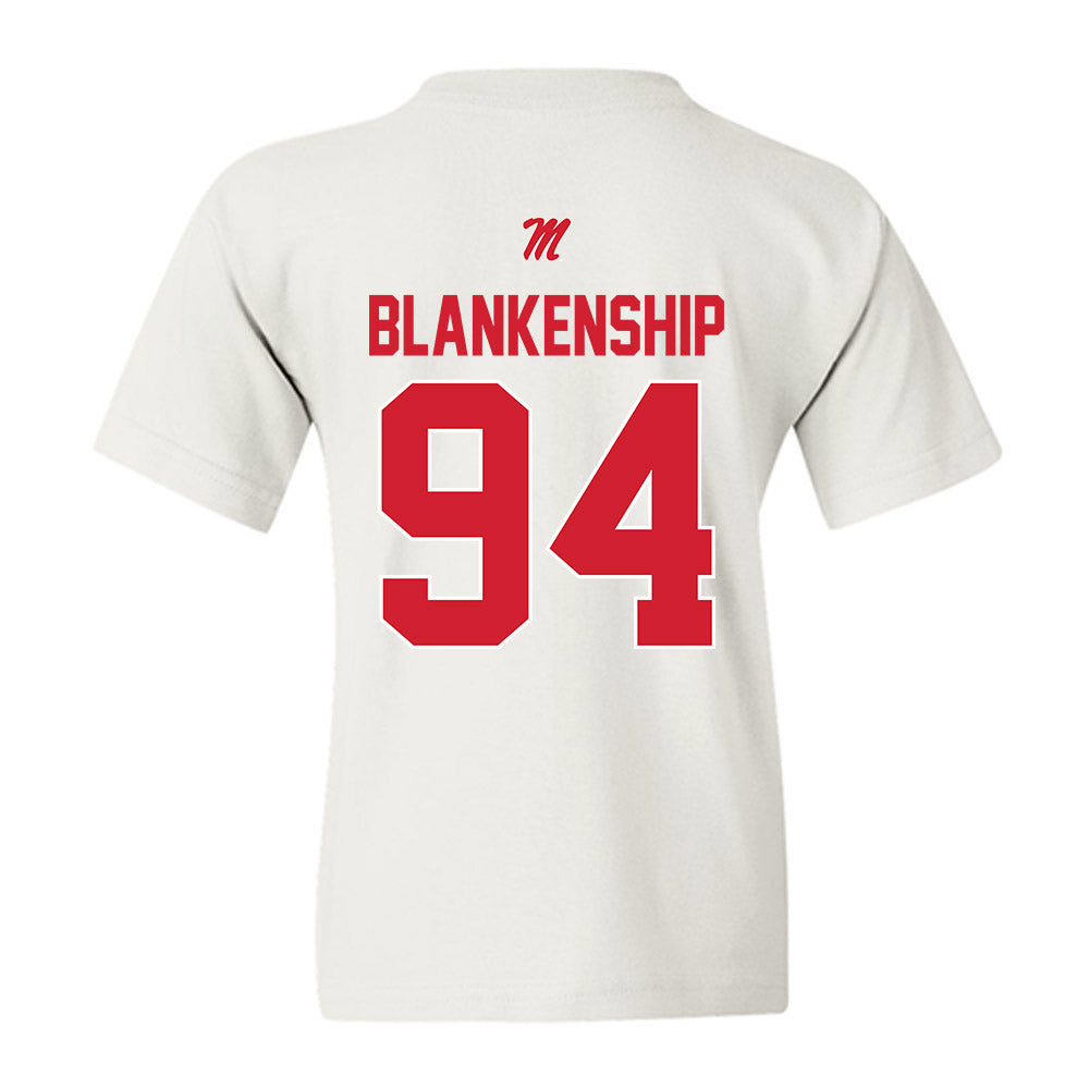 Ole Miss - NCAA Football : Caleb Blankenship - Youth T-Shirt-1