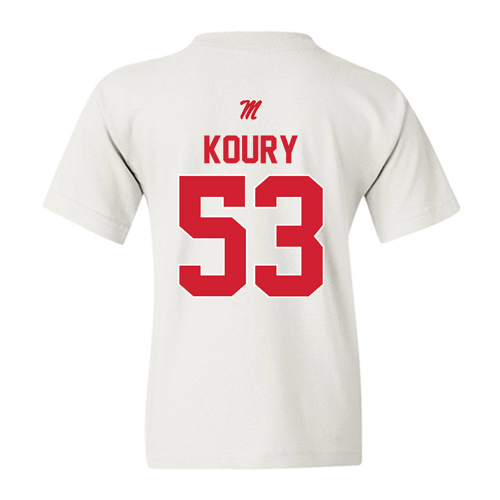 Ole Miss - NCAA Football : Joe Koury - Youth T-Shirt-1