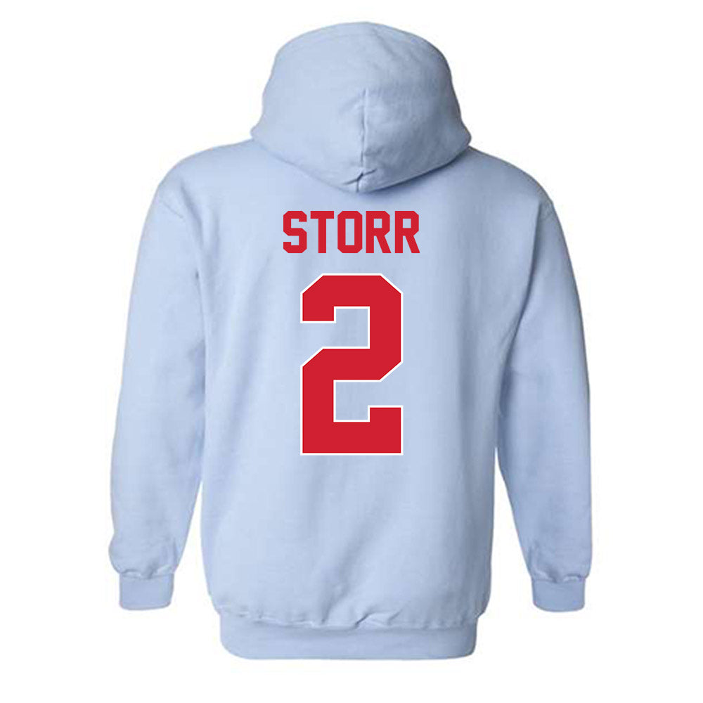 Ole Miss - NCAA Men's Basketball : AJ Storr - Hooded Sweatshirt-1