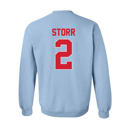 Ole Miss - NCAA Men's Basketball : AJ Storr - Crewneck Sweatshirt-1