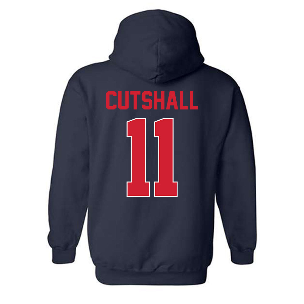 Ole Miss - NCAA Baseball : William Cutshall - Hooded Sweatshirt-1