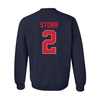 Ole Miss - NCAA Men's Basketball : AJ Storr - Crewneck Sweatshirt-1