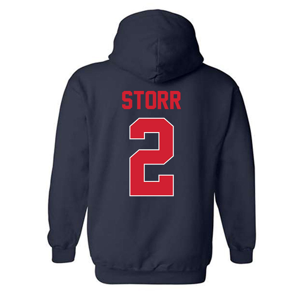 Ole Miss - NCAA Men's Basketball : AJ Storr - Hooded Sweatshirt-1