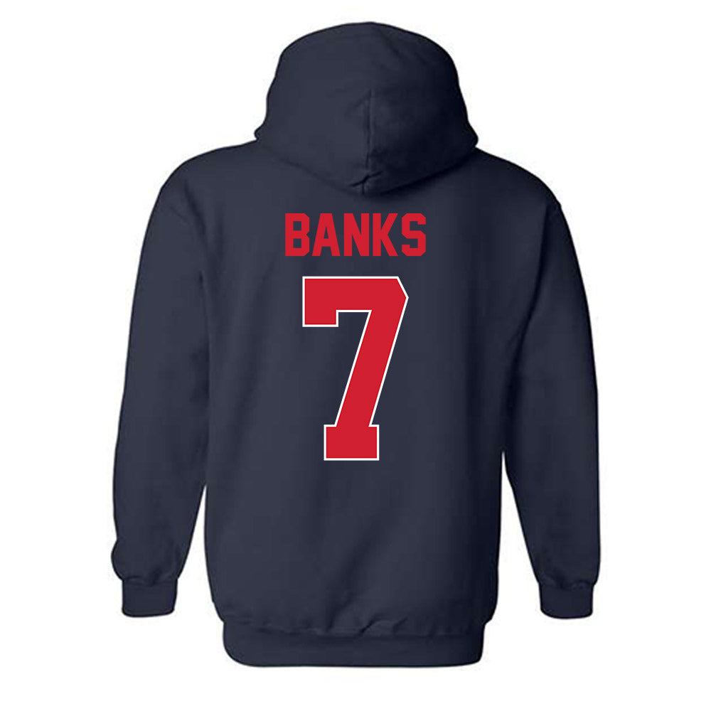 Ole Miss - NCAA Football : Travaris Banks - Hooded Sweatshirt-1
