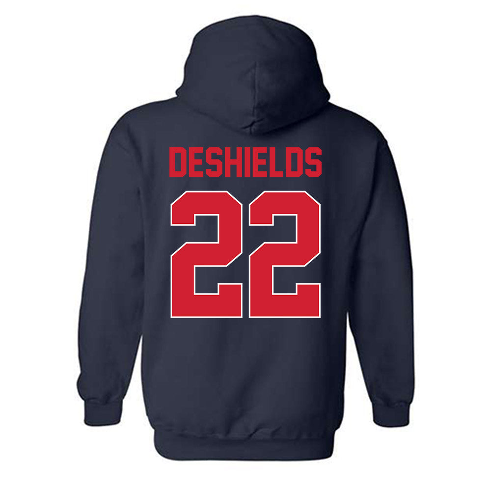 Ole Miss - NCAA Women's Basketball : Denim DeShields - Hooded Sweatshirt-1