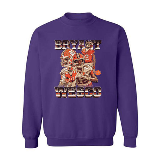Clemson - NCAA Football : Bryant Wesco Jr - Crewneck Sweatshirt