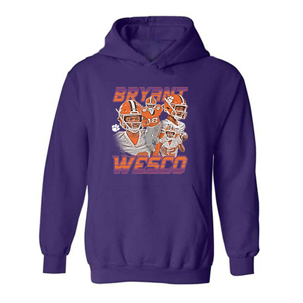 Clemson - NCAA Football : Bryant Wesco Jr - Hooded Sweatshirt