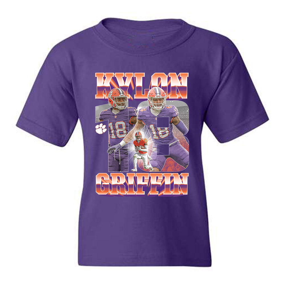 Clemson - NCAA Football : Kylon Griffin - Player Collage Youth T-Shirt