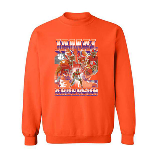Clemson - NCAA Football : Jamal Anderson - Player Collage Crewneck Sweatshirt