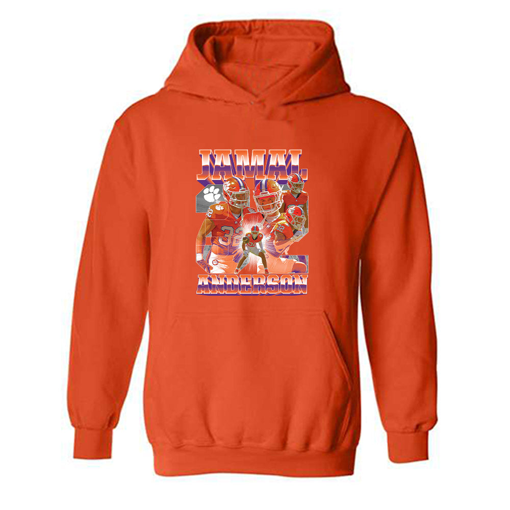 Clemson - NCAA Football : Jamal Anderson - Player Collage Hooded Sweatshirt