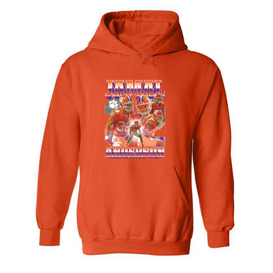 Clemson - NCAA Football : Jamal Anderson - Player Collage Hooded Sweatshirt
