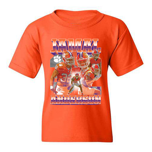 Clemson - NCAA Football : Jamal Anderson - Player Collage Youth T-Shirt