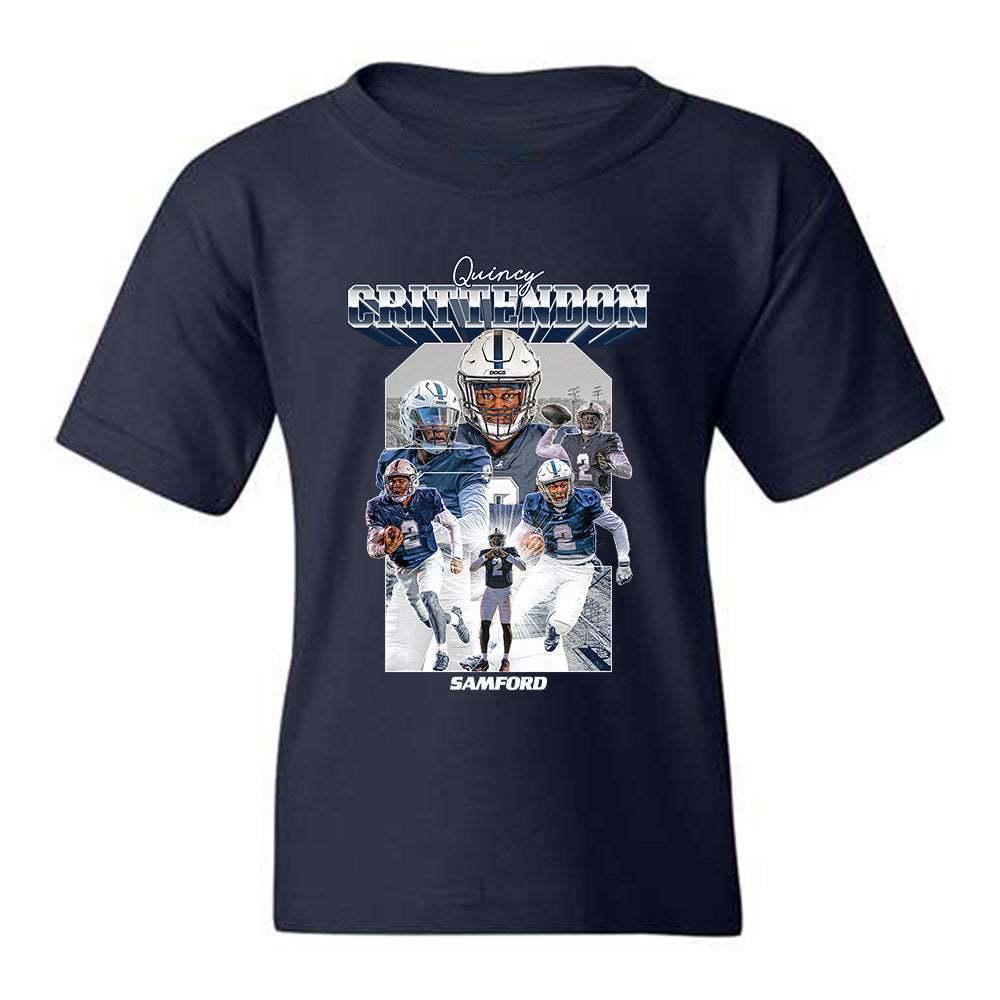 Samford - NCAA Football : Quincy Crittendon - Player Collage Youth T-Shirt