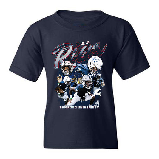 Samford - NCAA Football : Dj Rias - Player Collage Youth T-Shirt