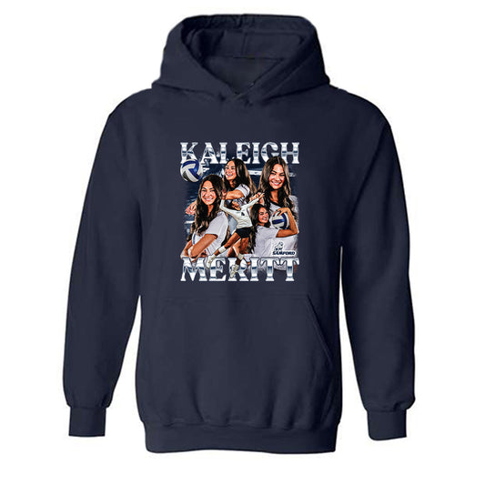 Samford - NCAA Women's Volleyball : Kaleigh Meritt - Player Collage Hooded Sweatshirt