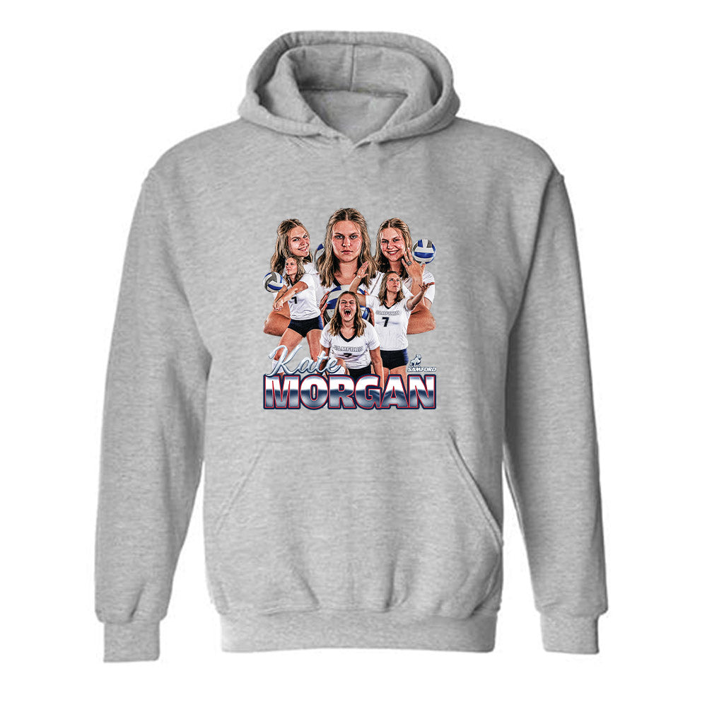 Samford - NCAA Women's Volleyball : Kate Morgan - Player Collage Hooded Sweatshirt