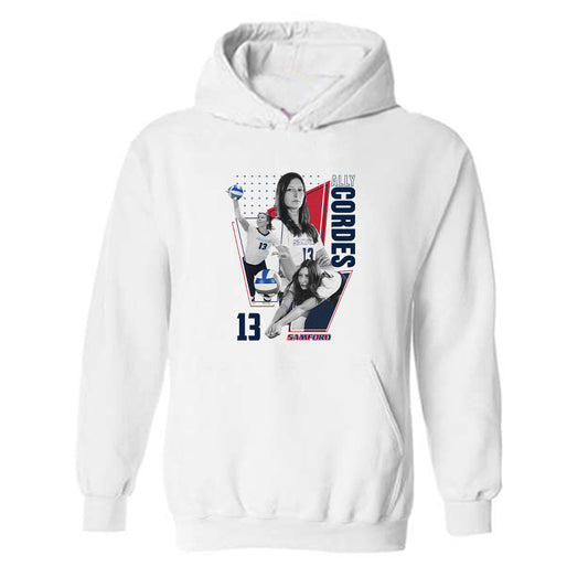 Samford - NCAA Women's Volleyball : Ally Cordes - Player Collage Hooded Sweatshirt