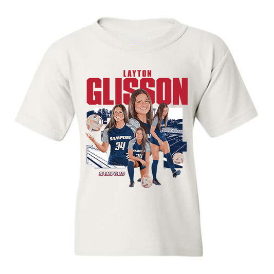 Samford - NCAA Women's Soccer : Layton Glisson - Player Collage Youth T-Shirt