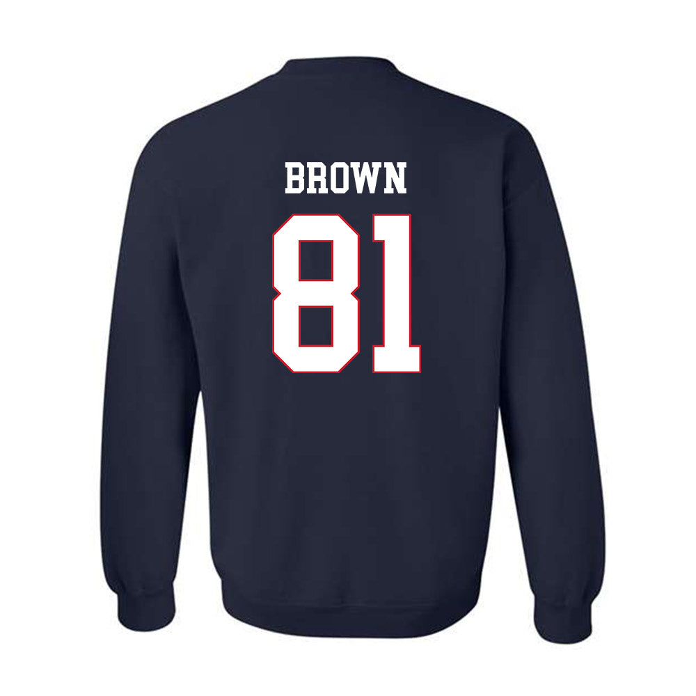 Fresno State - NCAA Football : Jordan Brown - Generic Shersey Crewneck Sweatshirt-1