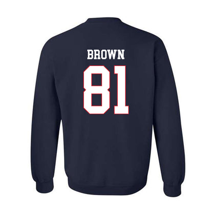 Fresno State - NCAA Football : Jordan Brown - Generic Shersey Crewneck Sweatshirt-1