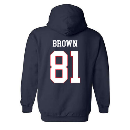 Fresno State - NCAA Football : Jordan Brown - Generic Shersey Hooded Sweatshirt-1