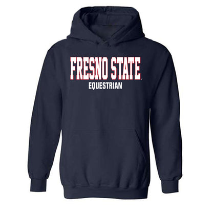 Fresno State - NCAA Equestrian : Brogan Hill - Generic Shersey Hooded Sweatshirt-0