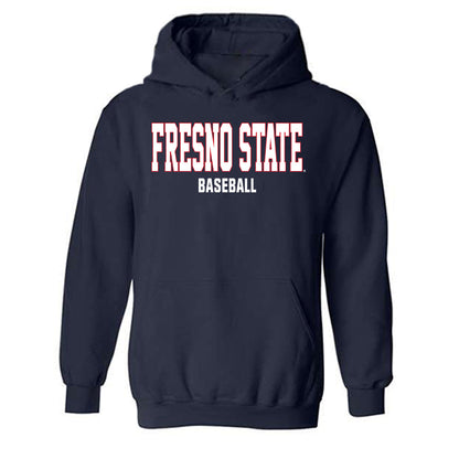 Fresno State - NCAA Baseball : Parker Heintz - Generic Shersey Hooded Sweatshirt-0