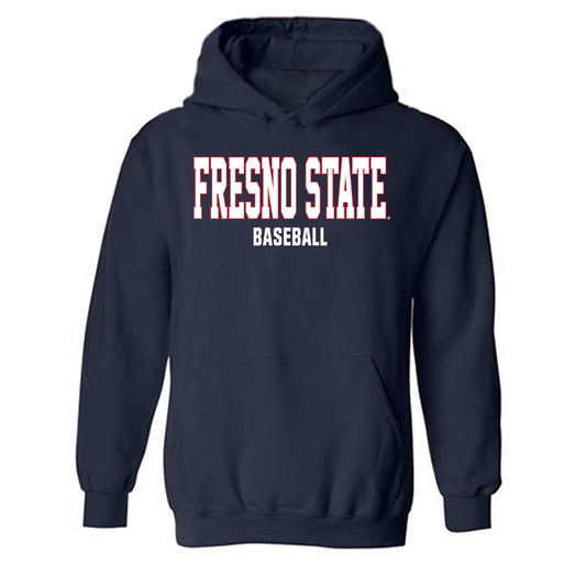Fresno State - NCAA Baseball : Parker Heintz - Generic Shersey Hooded Sweatshirt-0