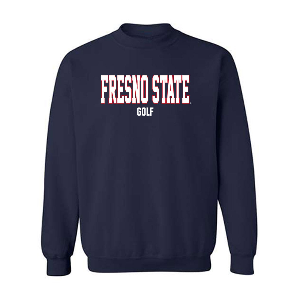 Fresno State - NCAA Men's Golf : Akira Ransi - Generic Shersey Crewneck Sweatshirt-0
