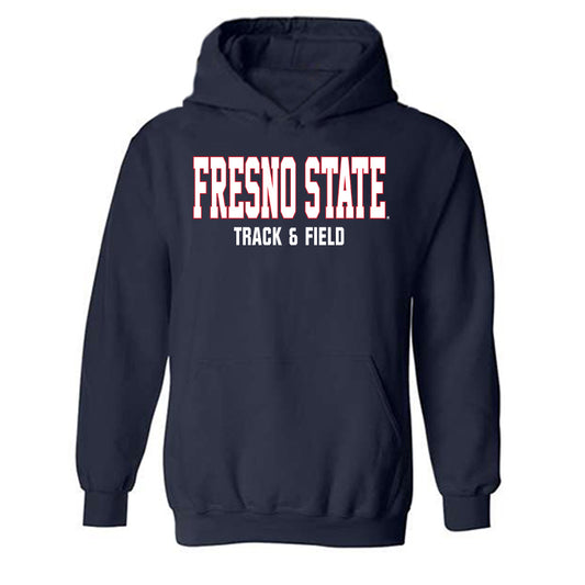 Fresno State - NCAA Men's Track & Field : Kamoni Reams - Generic Shersey Hooded Sweatshirt