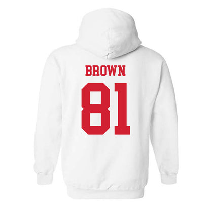 Fresno State - NCAA Football : Jordan Brown - Generic Shersey Hooded Sweatshirt-1