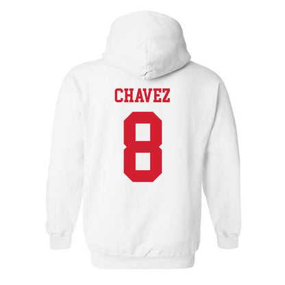 Fresno State - NCAA Women's Basketball : Morelia Chavez - Generic Shersey Hooded Sweatshirt-1