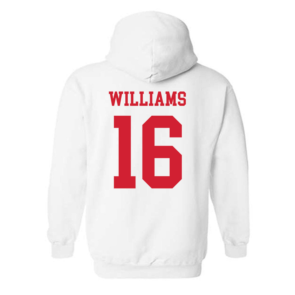Fresno State - NCAA Women's Volleyball : Addison Williams - Generic Shersey Hooded Sweatshirt-1