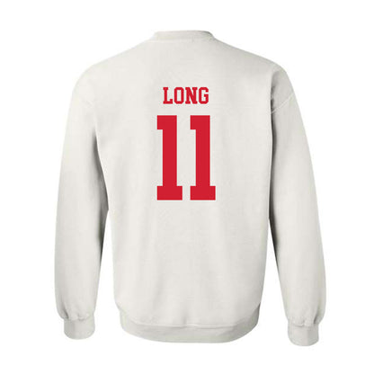 Fresno State - NCAA Women's Basketball : Emilia Long - Generic Shersey Crewneck Sweatshirt-1