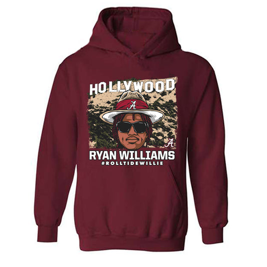 Alabama - NCAA Football : Ryan Williams - Individual Caricature Hooded Sweatshirt
