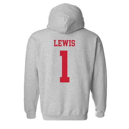 Ball State - NCAA Football : Joedrick Lewis - Classic Shersey Hooded Sweatshirt-1